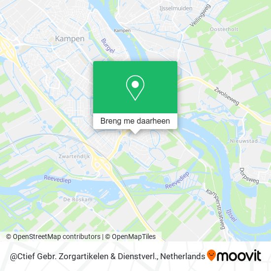 @Ctief Gebr. Zorgartikelen & Dienstverl. kaart