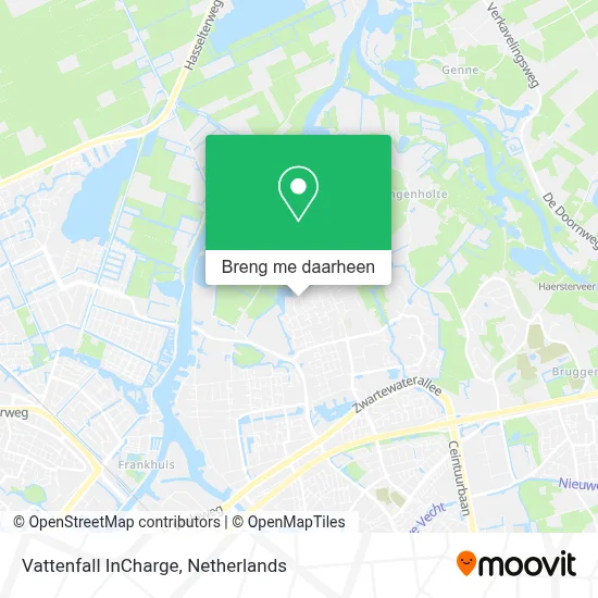 Vattenfall InCharge kaart