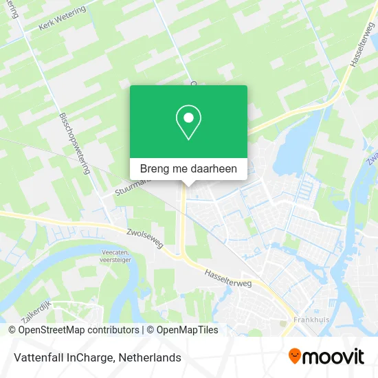 Vattenfall InCharge kaart