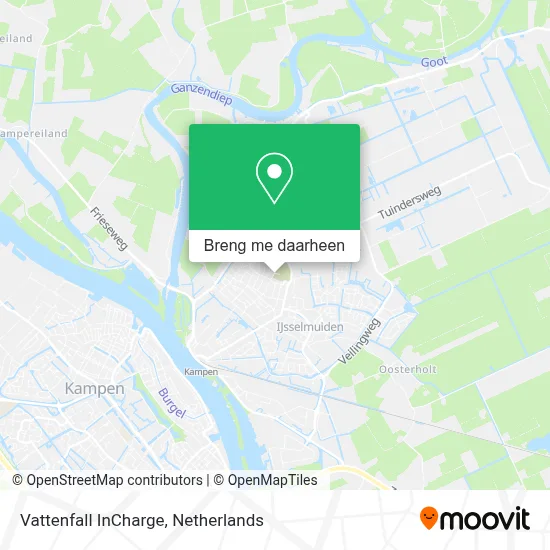 Vattenfall InCharge kaart