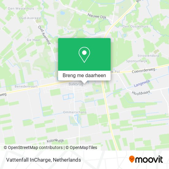 Vattenfall InCharge kaart