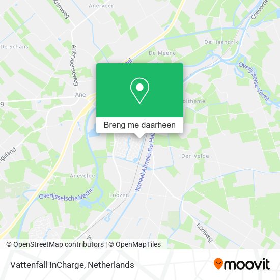 Vattenfall InCharge kaart