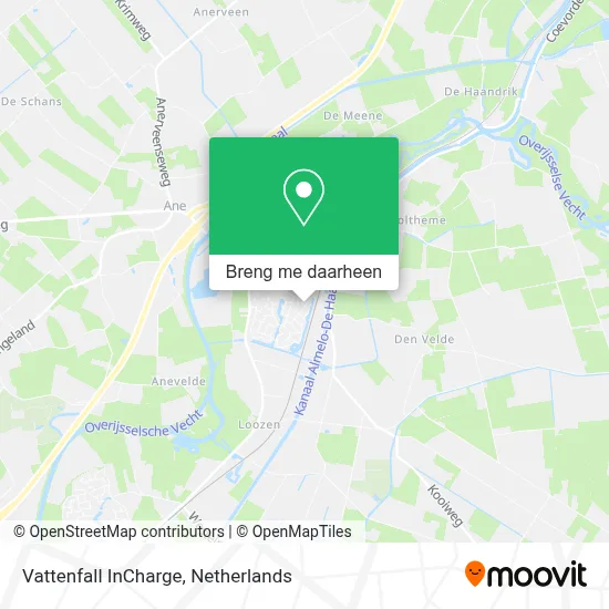 Vattenfall InCharge kaart