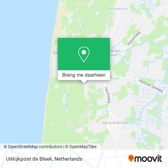 Uitkijkpost de Bleek kaart