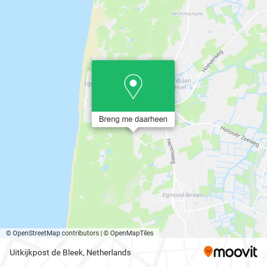 Uitkijkpost de Bleek kaart