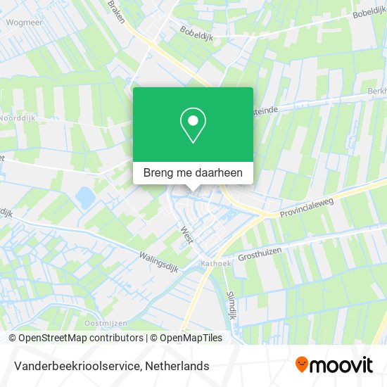 Vanderbeekrioolservice kaart