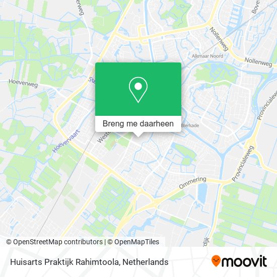 Huisarts Praktijk Rahimtoola kaart