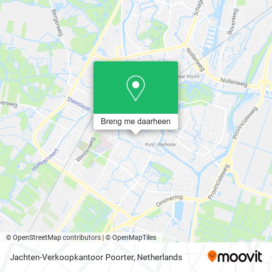 Jachten-Verkoopkantoor Poorter kaart