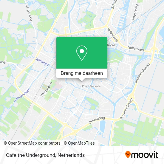 Cafe the Underground kaart