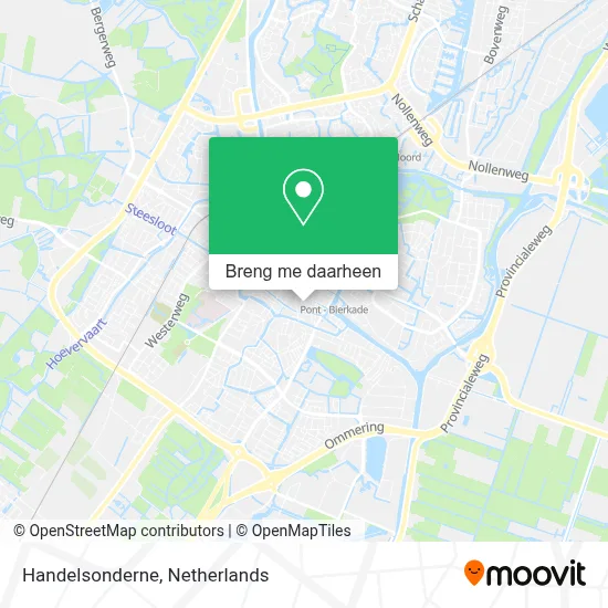 Handelsonderne kaart