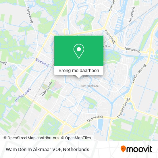 Wam Denim Alkmaar VOF kaart