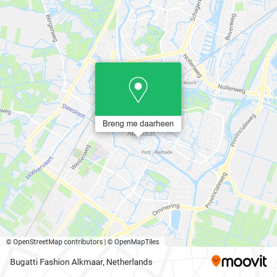 Bugatti Fashion Alkmaar kaart