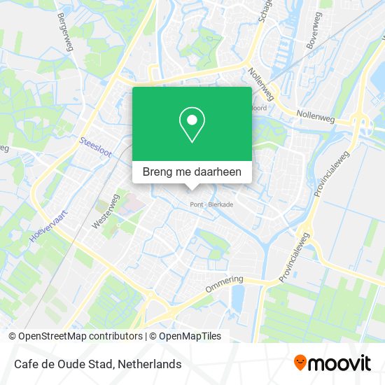 Cafe de Oude Stad kaart