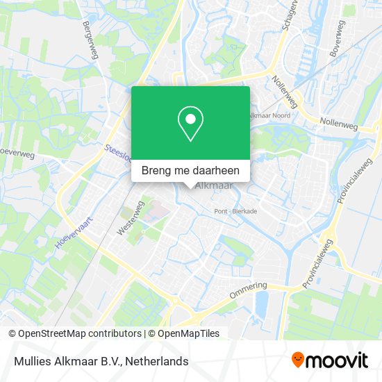 Mullies Alkmaar B.V. kaart