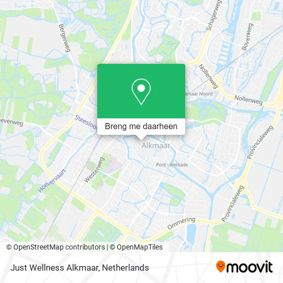 Just Wellness Alkmaar kaart