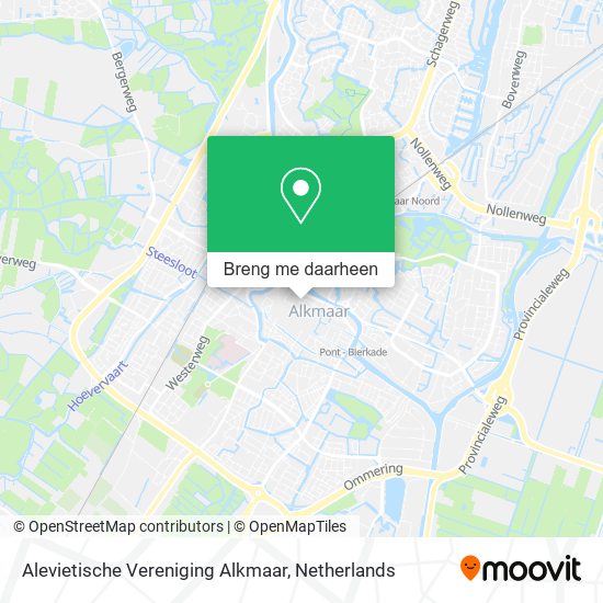 Alevietische Vereniging Alkmaar kaart