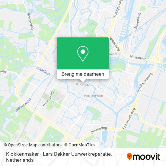 Klokkenmaker - Lars Dekker Uurwerkreparatie kaart