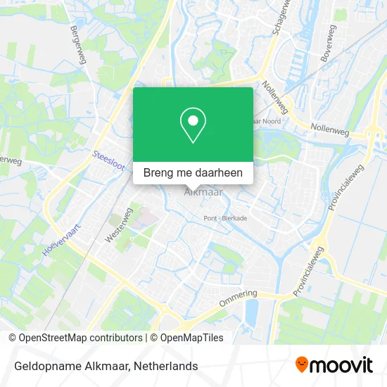 Geldopname Alkmaar kaart