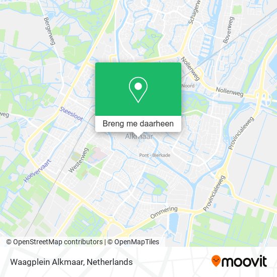 Waagplein Alkmaar kaart