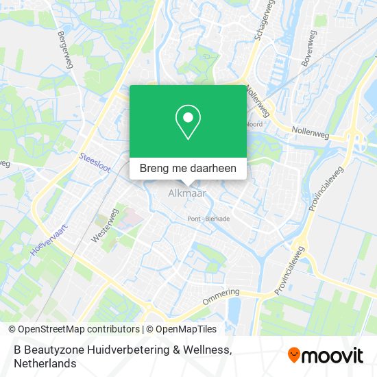 B Beautyzone Huidverbetering & Wellness kaart