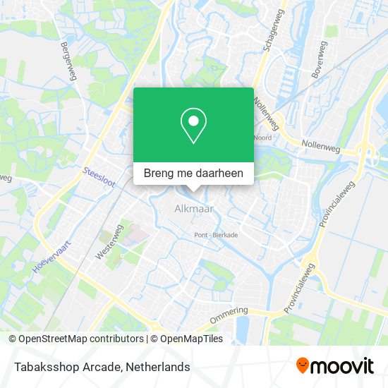 Tabaksshop Arcade kaart