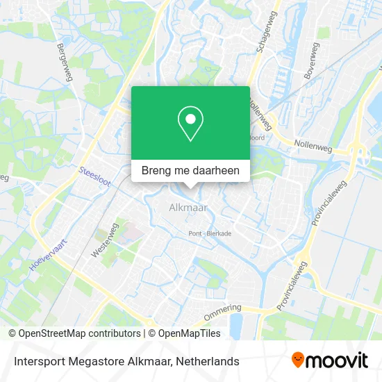 Intersport Megastore Alkmaar kaart