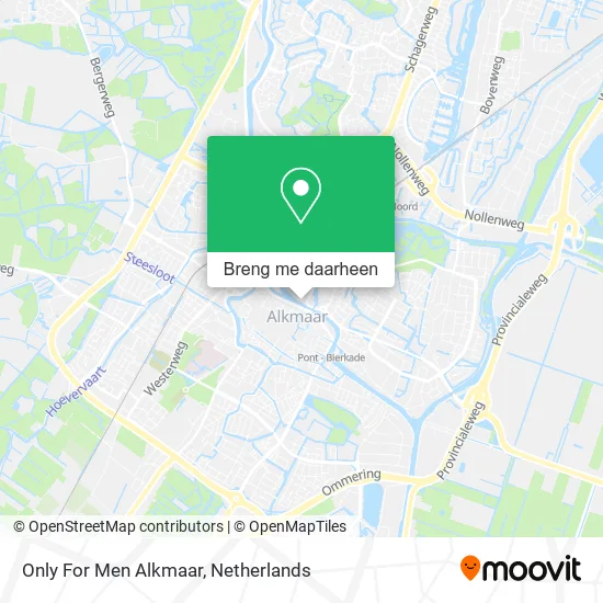 Only For Men Alkmaar kaart