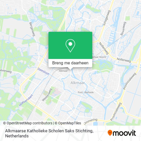 Alkmaarse Katholieke Scholen Saks Stichting kaart