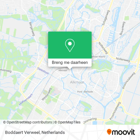 Boddaert Verweel kaart