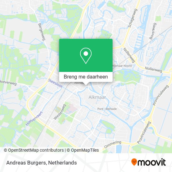 Andreas Burgers kaart