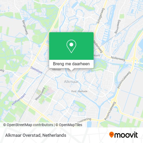 Alkmaar Overstad kaart