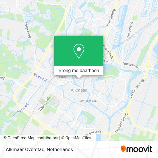 Alkmaar Overstad kaart