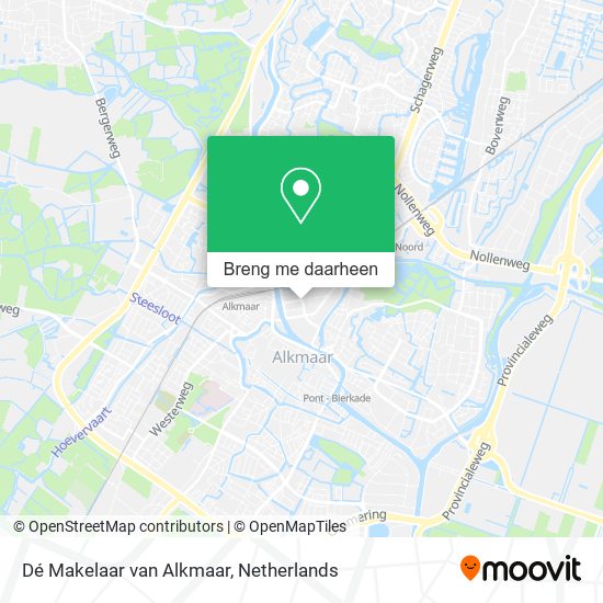 Dé Makelaar van Alkmaar kaart