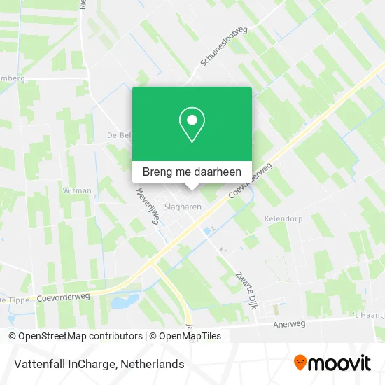 Vattenfall InCharge kaart