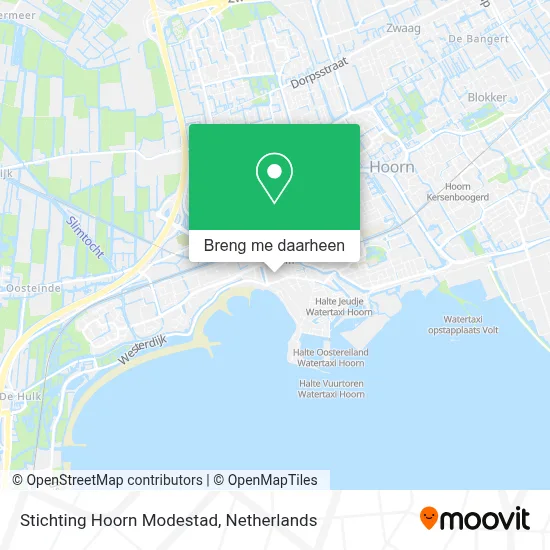 Stichting Hoorn Modestad kaart