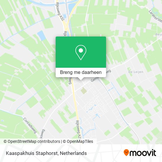 Kaaspakhuis Staphorst kaart
