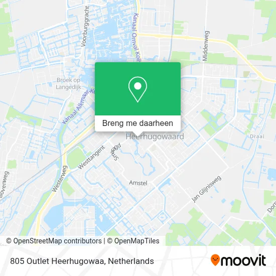 805 Outlet Heerhugowaa kaart