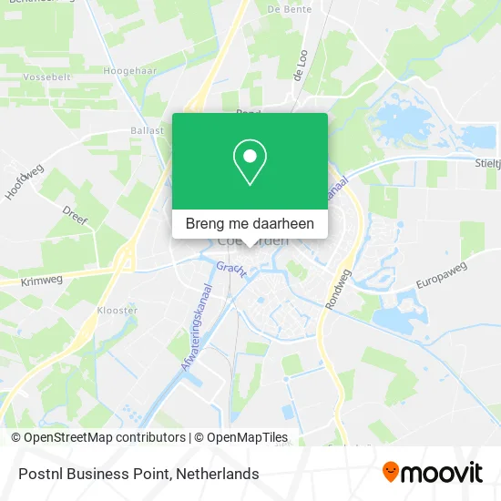 Postnl Business Point kaart