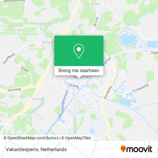 Vakantiexperts kaart