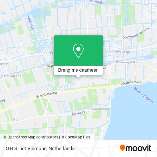 O.B.S. het Vierspan kaart