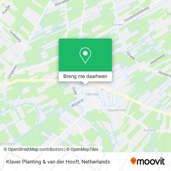 Klaver Planting & van der Hooft kaart