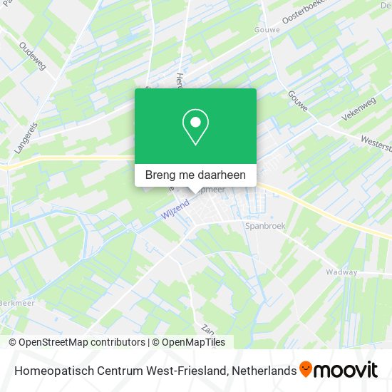 Homeopatisch Centrum West-Friesland kaart