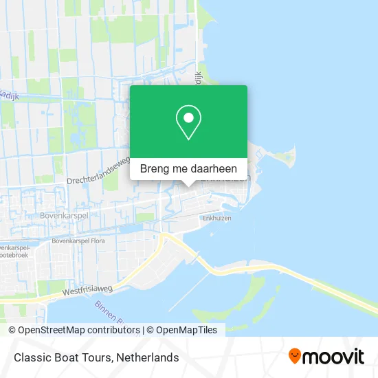 Classic Boat Tours kaart