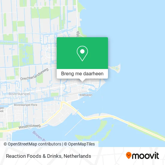 Reaction Foods & Drinks kaart