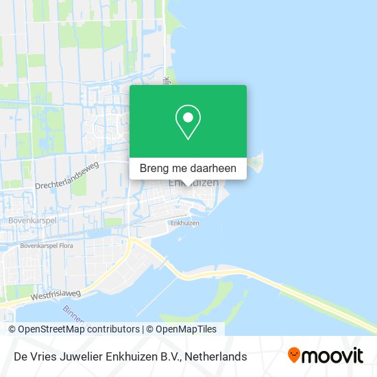 De Vries Juwelier Enkhuizen B.V. kaart