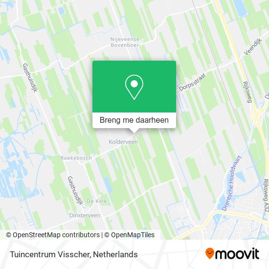 Tuincentrum Visscher kaart