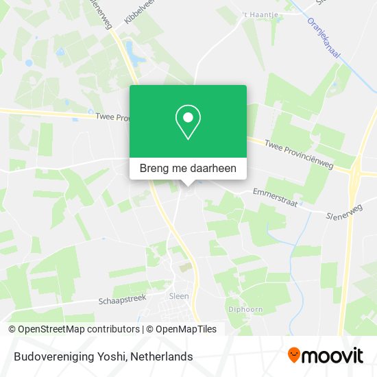Budovereniging Yoshi kaart