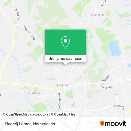 Slagerij Loman kaart