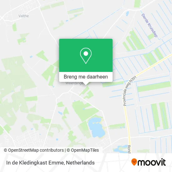 In de Kledingkast Emme kaart