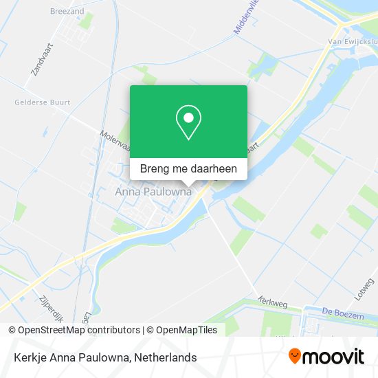 Kerkje Anna Paulowna kaart